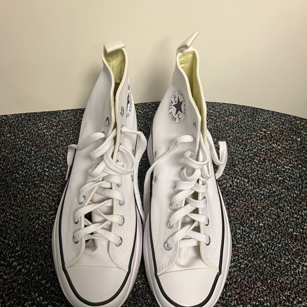 Converse White High-Top Sneakers